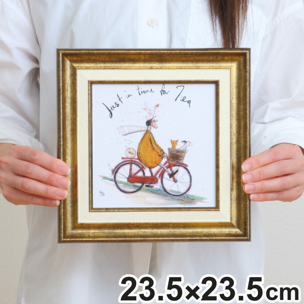 アートパネル サムトフト『お茶の時間』 23.5×23.5cm （ 絵画 絵 アート インテリア 額 額入り 壁掛け ..