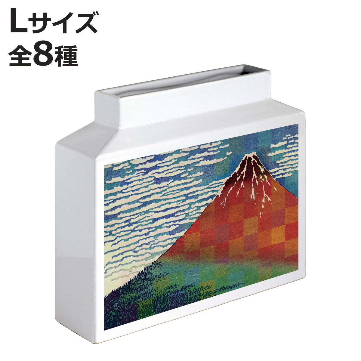 サイズ約 幅25×奥行7×高さ22.5（cm）重量約 1.1kg内容量1個材質陶器種類ゴッホ×アルルの跳ね橋、ゴッホ×星月夜、モネアルジャントゥイユのひなげ、モネ×モネの家の庭、モネ×睡蓮2、ルノワール舟遊びの人びとの昼食、葛飾北斎×凱風快晴、クリムト×フラワーガーデン備考卓上用、表面にUV印刷区分返品・キャンセル区分（不可）ギフトラッピングページを見る●人気の名画にモダンなモザイク加工を施したフラワーベース Lサイズです。●生花を活けて花瓶としても、そのままアートオブジェとしても飾れます。●特殊UV印刷で作られているので、半永久的に色あせずご使用いただけます。おすすめポイント高級感のあるデザイン人気の名画にモダンなモザイク加工を施したフラワーベース Lサイズです。優しい色合いでお花とも相性が良く、お部屋に置くだけで重厚感と高級感を演出します。商品詳細色あせない美しい名画生花を活けて花瓶としても、そのままアートオブジェとしても飾れます。特殊UV印刷で作られているので、半永久的に色あせずご使用いただけます。カラーシリーズ紹介Mサイズ　縦Mサイズ　横L　縦L　横【▲このページの商品】関連キーワード：ドライフラワー 卓上 置き物 一輪 飾り 一輪挿し 園芸用品 園芸 ダイニング 玄関 洗面所 お部屋 室内 オシャレ インテリア雑貨 グリーン お花 ガーデン雑貨 ガーデン ガーデンインテリア おうち時間 小さい 小 口が狭い 植物 切花 花束 野草 草花 枝 造花 ちょっと飾る 雑貨 小物 ショップ サロン カフェ 店舗 新生活 リビング キッチン シェルフ 棚 窓辺 お手洗い トイレ 窓際 机上 デスク カウンター お洒落 オススメ 贈り物 おすすめ ギフト プレゼント LH15508 LH20249 LH20253 LH20256関連商品はこちら花瓶 名画モザイクアートシリーズ M 横 2,750円花瓶 名画モザイクアートシリーズ L 縦 3,300円花瓶 名画モザイクアートシリーズ M 縦 2,750円花瓶 アートフラワーベース テラゾー 1,430円花瓶 アートフラワーベース ブルーフラワー 1,430円花瓶 アートフラワーベース ウィリアムモリス 1,430円花瓶 糸井忠晴 フラワーベース 1,650円花瓶 ピーターとれもん ピーターラビット フラ1,650円花瓶 ポーリッシュフラワーベース L 968円花瓶 シナリー モチーフフラワーベース 恐竜 1,760円花瓶 ポーリッシュフラワーベース G 2,420円花瓶 ポーリッシュフラワーベース K 858円