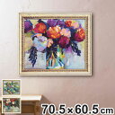 アートパネル ジャネット ヴェルテンテス 70.5×60.5cm ( 絵画 絵 アート インテリア 額 額入り 壁掛け おしゃれ ゲル加工 花 ポスター アートフレーム アートポスター ウォールアート パネル 額付き 華やか )【3980円以上送料無料】