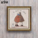 アートフレーム サム トフト 40.5×40.5cm 木目 ( 絵画 絵 アート インテリア 額 額入り 壁掛け 犬 動物 虹 ポスター アートフレーム アート...