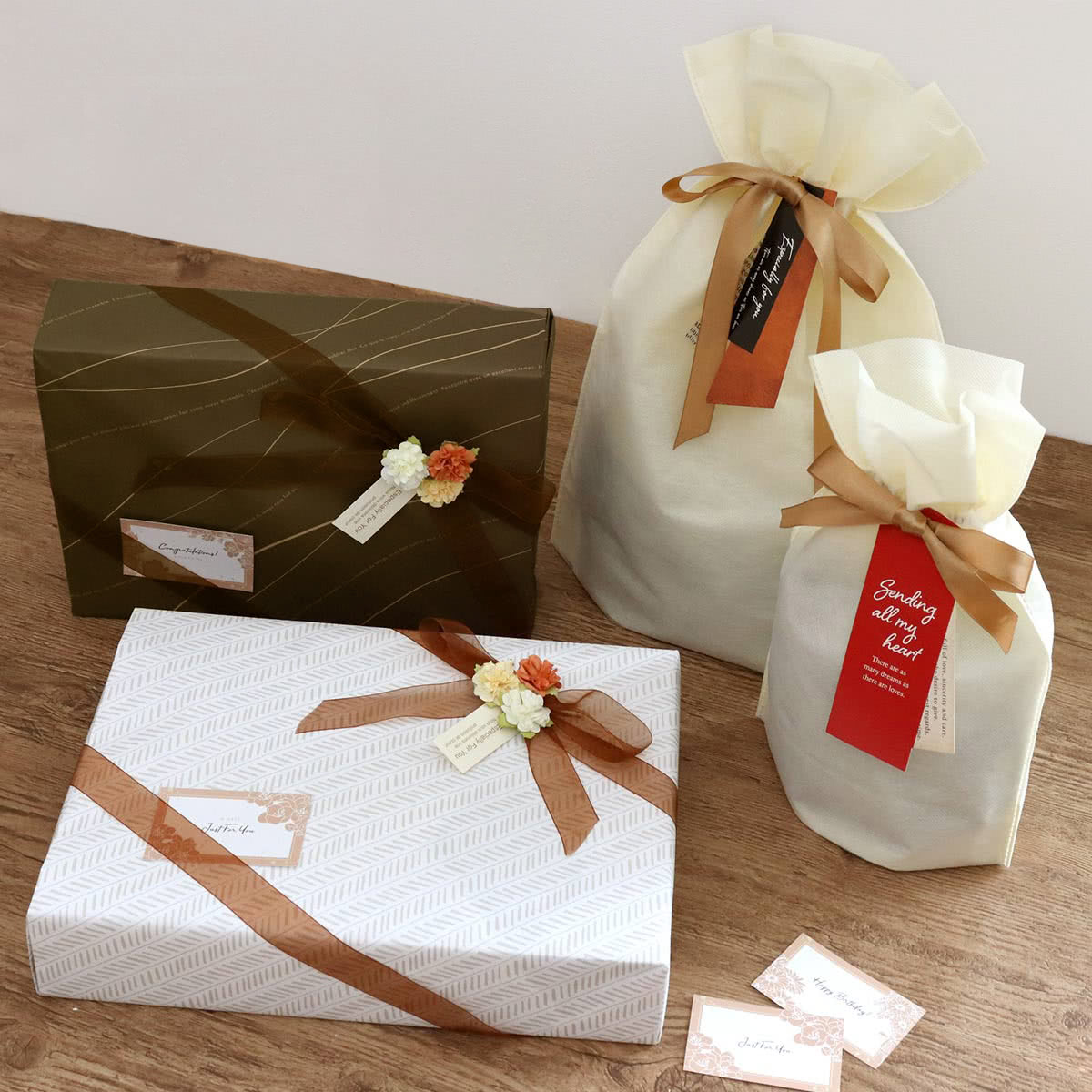 kaorinomori kaorinomori GIFT BAG L オーバーライド 福袋・ギフト・その他 ラッピングキット ブラック