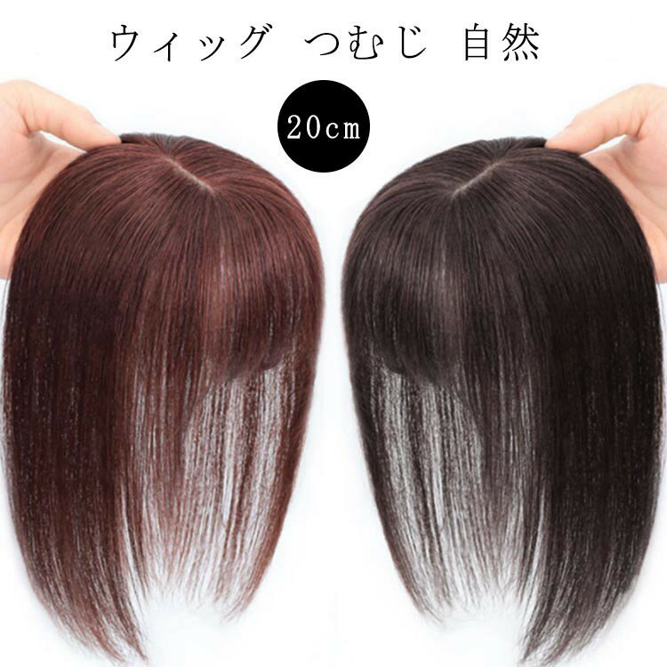 人毛100% 部分ウィッグ 女性 薄毛 部分 ウィッグ 頭 頂部 20cm 人毛 総手植え 自然 分け目 脱毛症 白髪..