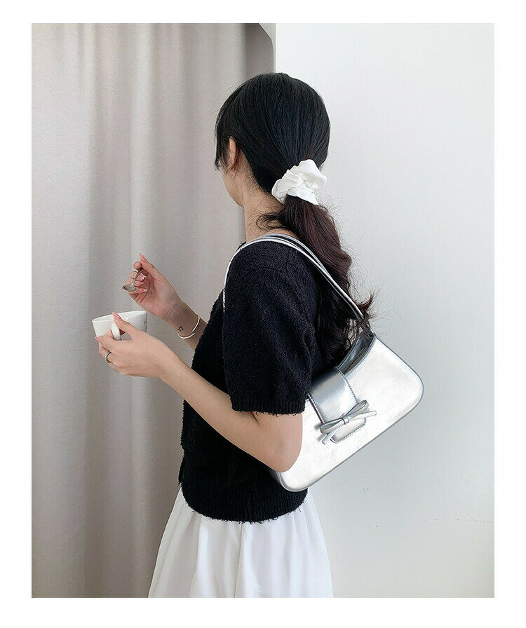 レディース 新作 シンプル PU 手提げスクエアバッグ