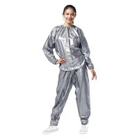 送料無料サウナスーツ男女兼用インナーサウナスーツパンツ発汗ウェアダイエットお腹太もも引き締めレディースメンズ小さいサイズ大きいサイズシルバー健康グッズ