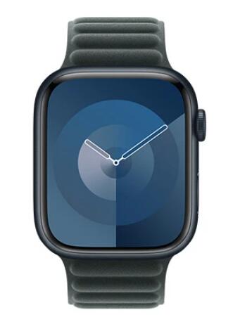 「+2倍ポイント・新品」Apple Watch Series9 45mm GPSモデル ミッドナイトアルミニウムケース MR9Q3J/A+MTJD3FE/A エバーグリーンマグネティックリンク M/L 4549995401035