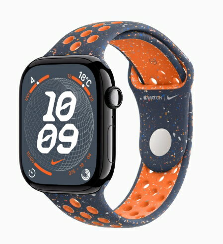「+2倍ポイント・新品」Apple Watch Series 10 (GPSモデル) - 46mm ジェットブラックアルミニウムケース MWX13J/A + ブルーフレームNikeスポーツバンド - M/L 4549995501230 「+2倍ポイント・新品」Apple Watch Series 10 (GPSモデル) - 46mm ジェットブラックアルミニウムケース MWX13J/A + ブルーフレームNikeスポーツバンド - M/L 4549995501230