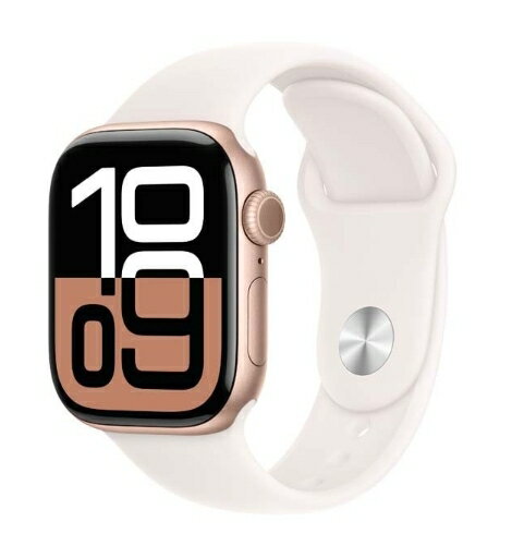 「+2倍ポイント・新品」Apple(アップル)Apple Watch Series 10(GPSモデル)- 42mm ローズゴールドアルミニウムケース MWWJ3J/A + ライトブラッシュスポーツバンド - M/L 4549995501087 「+2倍ポイント・新品」Apple(アップル)Apple Watch Series 10(GPSモデル)- 42mm ローズゴールドアルミニウムケース MWWJ3J/A + ライトブラッシュスポーツバンド - M/L 4549995501087