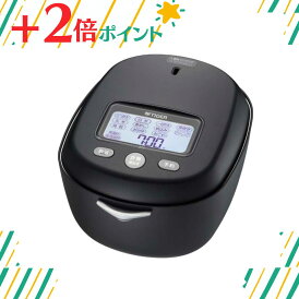 「+2倍ポイント・新品」 TIGERタイガー 5.5合炊き 炊飯器 土鍋ご泡火炊き 土鍋圧力IHジャー エボニーブラック JRX-G100-KG 4904710441022