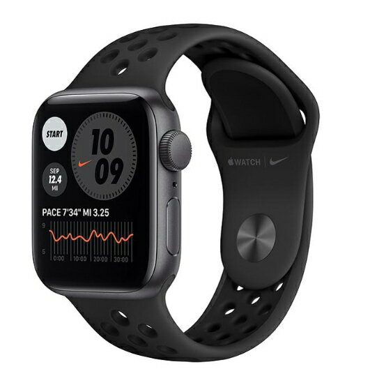 「+2倍ポイント・新品」Apple(アップル) Apple Watch SE 第1世代 Nike GPS 40mm スペースグレイアルミニウムケース アンスラサイト/ブラックNIKEスポーツバンド 4549995169423