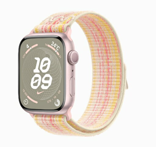「+2倍ポイント・新品・開封済み」Apple Watch Series 9 (GPSモデル) - 45mmピンクアルミニウムケース MR9T3J/A+ スターライト/ピンクNikeスポーツループ 4549995401011 「+2倍ポイント・新品・開封済み」Apple Watch Series 9 (GPSモデル) - 45mmピンクアルミニウムケース MR9T3J/A+ スターライト/ピンクNikeスポーツループ 4549995401011