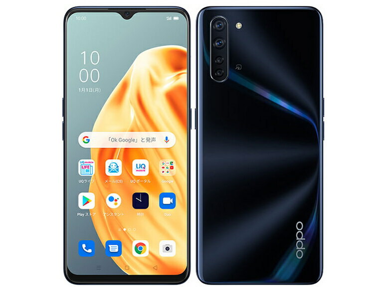 yViJizSIMt[ OPPO Reno3 A black ubN OPU33 oppo X}z UQmobile 4941787076108