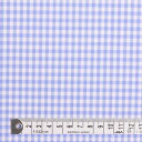 【SALE 50%OFF】1.5m(数量15)までならゆうパケット対応商用利用可 生地 チェック柄 スカイ ギンガム・ライトブルー 先染ブロード生地 ゆうパケッ...