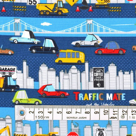 1.5m(数量15)までならゆうパケット対応商用利用可 生地 入園入学 発進！エンジン全開わくわくドライブ..