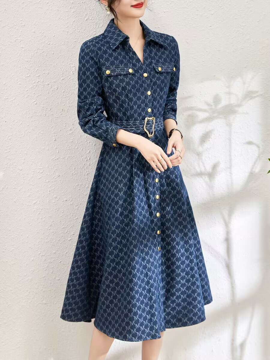 大人気 春 秋 冬 結婚式ドレス パーティードレス 長袖 七分袖 結婚式 ワンピース 結婚式 パーティードレス 結婚式 高級ワンピースシャツワンピース ミディアム 大人ドレス 二次会 ドレス 膝下 超フレア　無地ワンピース 大人フォーマル 大きいサイズ