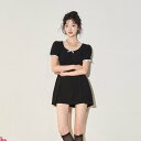 レディース水着 競泳水着 練習用 温泉ィー水着 ジャンパー着 レギンス付き ワンピース キャミソール レギンススラックス ハーフ スパッツ ダイエット 健康 胸...