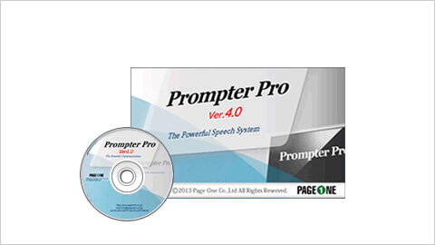 プロンプター編集ソフト　ページワン　Prompter Pro4.0