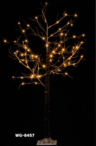 ★クリスマスイルミネーション★LEDブラウンブランチフロッキーツリー180cm