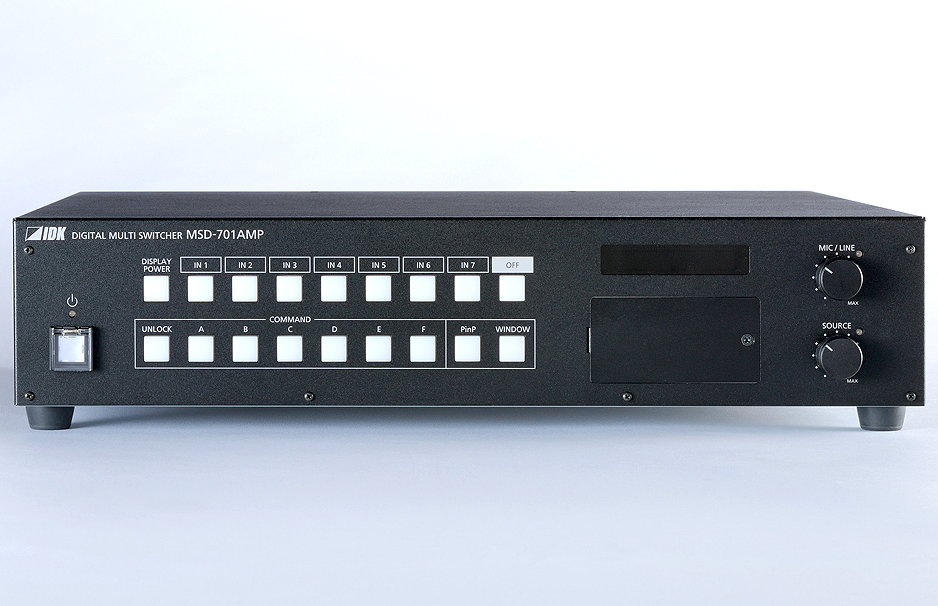 【2台セット価格】パワーアンプ内蔵 デジタルマルチスイッチャ　IDK　デジタルマルチスイッチャ　MSD-701AMP