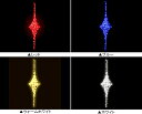 ★クリスマスイルミネーション ★LEDクリスタルグローダイヤ ★レッド、ブルー、ウォームホワイト、ホワイトからお選び下さい。 ★商店街のイベントや本格的なイルミネーションまで大活躍のデザイン ★たくさんつなげて飾るのもオススメです。 ・サイズ : 280(W)×25(D)×1160(H)mm ・重量：0.7kg ・消費電力：4W ・LED球数：60球 ・コード色 : ホワイト ・連結：5本まで可 ・防滴仕様 ※電源等の取り扱いはご注意下さい。 電源が入っていないとこんな感じです。