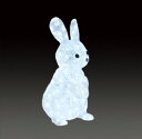 【2台セット価格】★アニマルイルミネーション★LEDクリスタルグロー　ウサギ　かわいいかわいいかわいい！