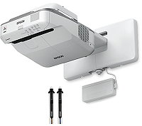 超短焦点　液晶プロジェクター　EPSON　EB-685WT 投写面に書き込みが可能。授業で活用できる電子黒板。