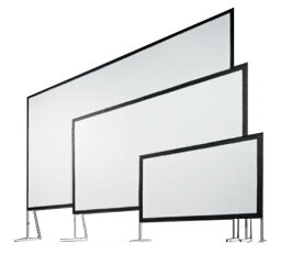 【2台セット価格】組立て式大型スクリーン　スタンフル モノクリップ32 MBCR-120　(4:3)120インチ
