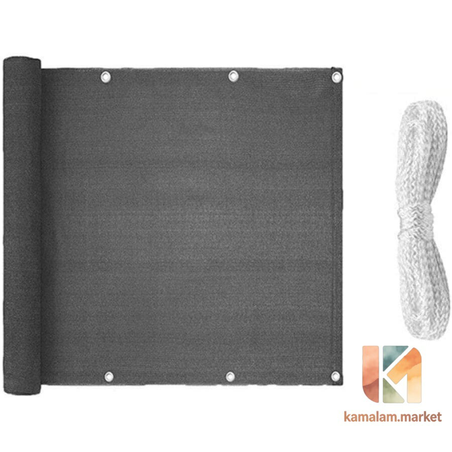 90×500CM バルコニー 目隠しシェード プライバシー保護 オーニングサンシェード 日除け 取付用紐付き 取付簡単 バルコニーシェード ベージュ