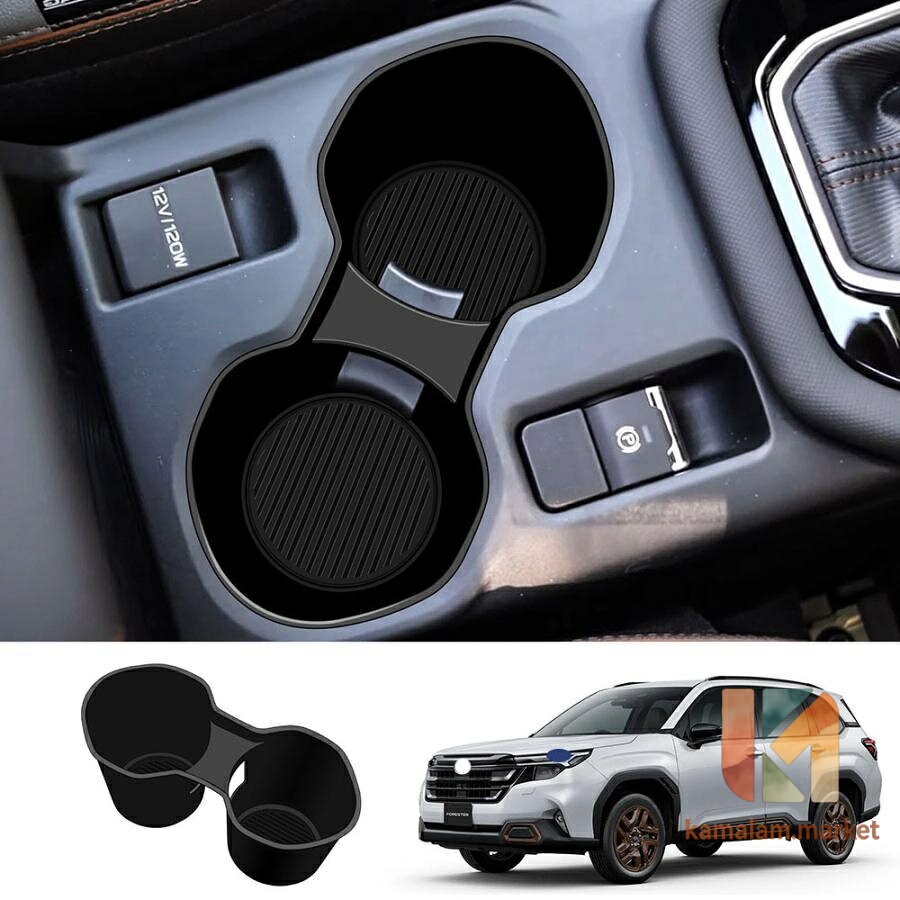 【楽天スーパーSALE】新型 フォレスター SL系 フロントゴムカップホルダーカバー Forester SL5 SLG スポーツ カスタム パーツ 保護 傷防止 整理整頓