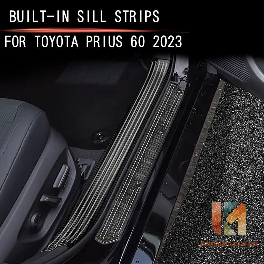 新型 トヨタ プリウス 60系 スカッフプレート サイドステップガード PRIUS 60系 カスタム パーツ ステンレス サイドステップガーニッシュ