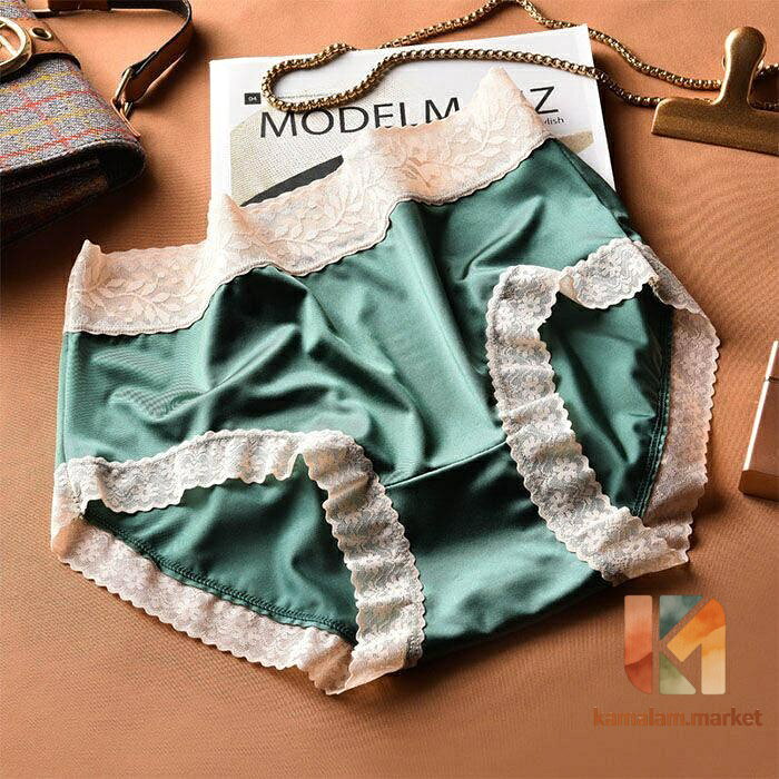 kamalam.marketの【楽天スーパーSALE】2枚セット ショーツ レースショーツ スタンダード ナイロン 美尻 レディース 女性 ヒップアップ 伸縮性 下着 消臭 抗菌 肌にやさしい 柔らか｜アングル2