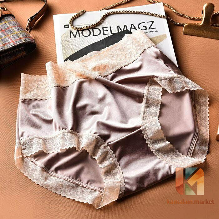 kamalam.marketの【楽天スーパーSALE】2枚セット ショーツ レースショーツ スタンダード ナイロン 美尻 レディース 女性 ヒップアップ 伸縮性 下着 消臭 抗菌 肌にやさしい 柔らか｜アングル3
