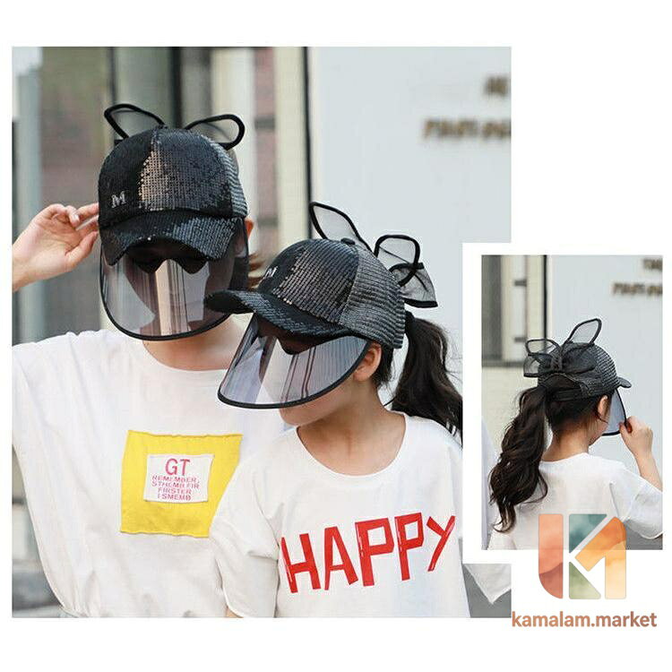 kamalam.marketの帽子 レディース キッズ サンバイザー　フェイスガード UVカット 日よけ帽子 つば広 360度 紫外線対策 農作業 屋外 ガーデニング 釣り｜アングル3