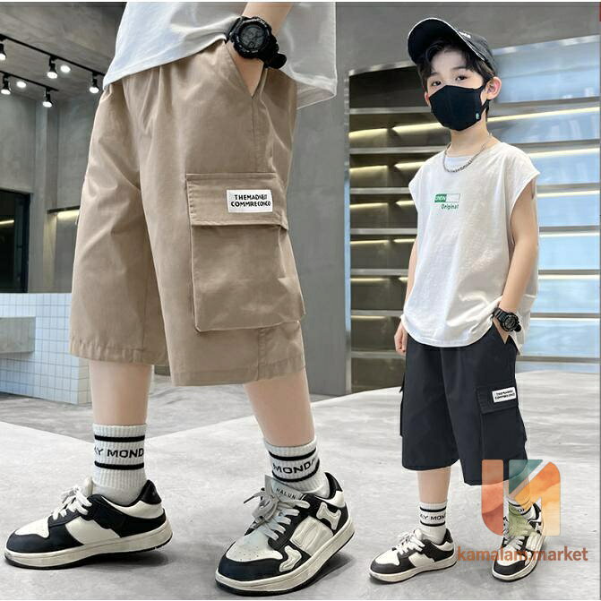 半ズボン 男児 ハーフパンツ 夏 カーゴパンツ 五分丈 ジュニア サマーパンツ 男の子 ズボン おしゃれ 5分丈パンツ 子供 ショートパンツ 短パン