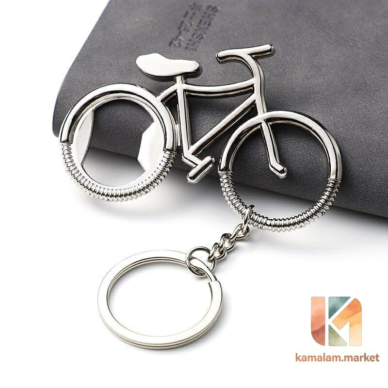 キーホルダー レザー 自転車 オープナー カラビナ キーリング付き 軽量 車 自転車 バイク 鍵保管 軽量 おしゃれ タイプ 写真参考