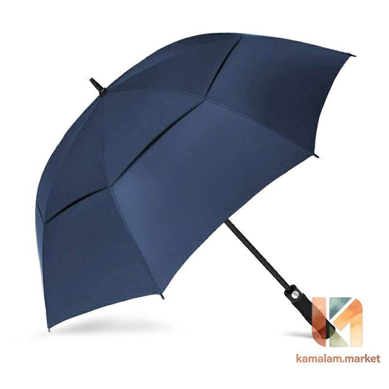 kamalam.marketの長傘 傘132cm 150cm メンズ レディース 雨傘 大きい 耐風 撥水 高強度 折れにくい 丈夫 雨具 傘袋付き ビジネス 和傘 紳士傘梅雨対策｜アングル3