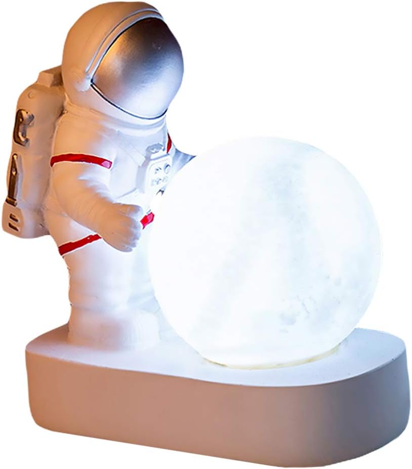 ナイトライト ベッドサイドランプ デスクライトデスク 宇宙飛行士ナイトランプ 電池式 宇宙飛行士置物装飾