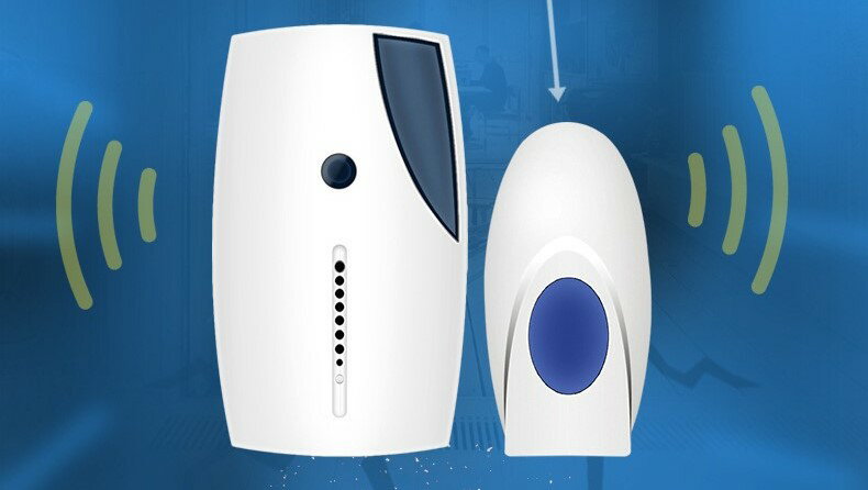 呼び鈴 呼び出し 呼出 送・受信機セット ワイヤレス ドアチャイム 室内 LED 点滅 ベル 呼出音 介護用呼び出しコール 玄関 インターホン 店舗 無線