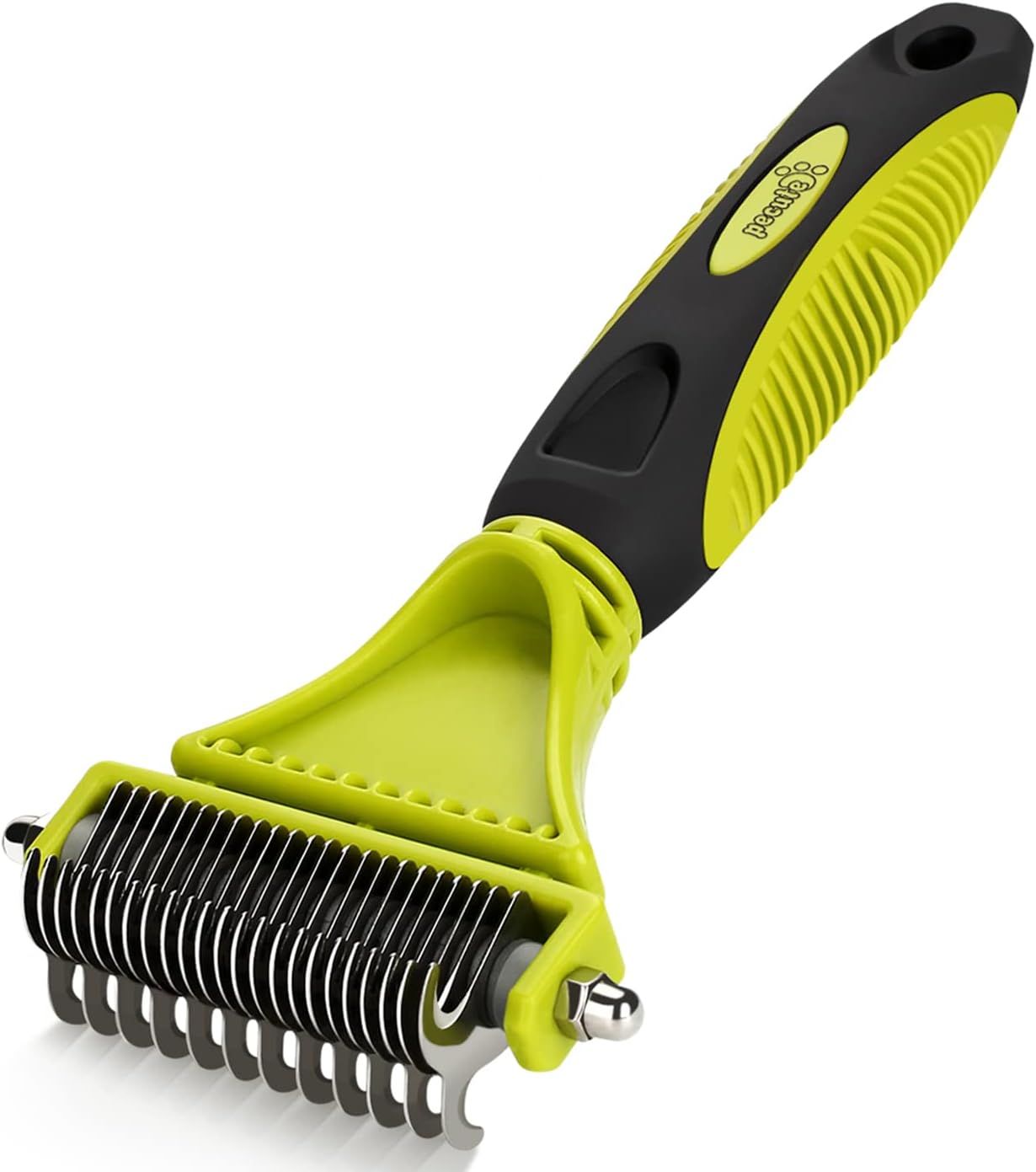 ペット毛玉取り ペットコーム 犬用 猫用 マット除去ブラシ猫のくし犬用 猫用 厚い髪結び除去 長毛短毛兼用 両面設計