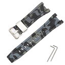 カシオ用 GST-W300 / GST-S300 / GST-W310 / GST-W330 / GST-W100用 バンド 交換バンド ベルト シリコン製 ス...