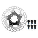 BULLSPANN ディスクブレーキ ディスクローター 自転車 6ボルト 1セット マウンテンバイク/ロードバイク/E-bike対応 放熱 ブラック 140MM
