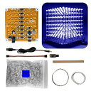 iCubeSmart 3D8MINI Led キューブ,DIY 電子 キット, Led cube はんだ付け 練習キット,led キット 練習 エレキット 工作...