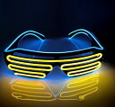 SKTMH 光るメガネ 電池式 発光メガネ 目立つ 近未来 おもしろサングラス クリスマス イベント コスプレ道具 新年 文化祭 お祭り コンサート SNS映え パーティグッズ 撮影用小道具 誕生日