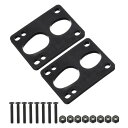 PATIKIL 6mmスケートボードライザーパッド ハードウェアネジキット付き 2セットPUアングルウェッジショックパッド 35mm 取り付けボルト ナット