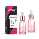 スポイトボトル 15ml 2個 遮光瓶 ガラス スポイト瓶 アロマ保存容器 詰め替え ボトル 小瓶 為に エッセンシャルオイル、香水 (ピンク)