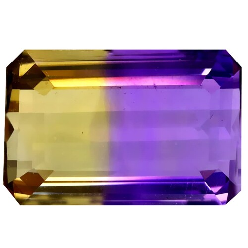 アメトリン ルースストーン 8.06 ct OCTAGON CUT (15 X 10 MM) UNHEATED/UNTREATED NATURAL AMETRINE L..