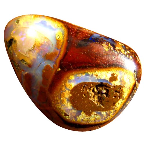 ボルダーオパール ルースストーン 8.87 ct Fancy Shape (18 x 13 mm) Multi Color Australian Koroit Boulder Opal Natural Loose Gemstone