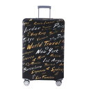 Travelkin スーツケース用荷物カバー Tsa承認済み、スーツケースカバープロテクター 18-32インチの荷物に適合, ワールドシティ。, L(26-28...