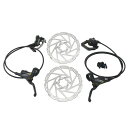 TEKTRO HD-M735 Hydraulic Disc Brake Set 180mm Rotor F4 X R2 piston, MH1747-N