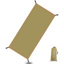 GOYYI テントシート 防水 グランドシート レジャーシート 両面防水アウトドア キャンプ 登山 ピクニック 90*210cm カーキ