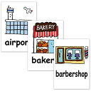 フラッシュカード■B5サイズ■ 英語カード.com Flashcards, English word cards (Buildings) ■B5 size■